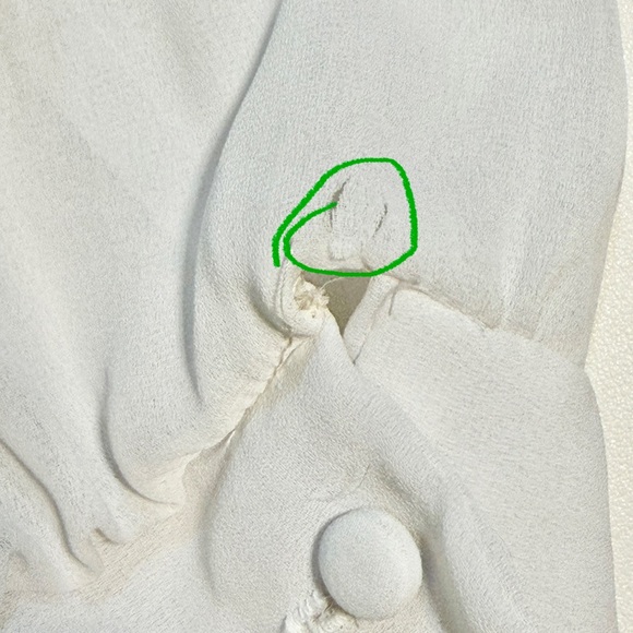 VINTAGE crochet floral lace collar blouse button down tailored lightweight 90s - Picture 12 of 17